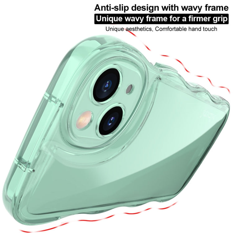 For iPhone 14 IMAK Wave Bubble Soft Shockproof Phone Case(Transparent) - iPhone 14 Cases by imak | Online Shopping UK | buy2fix