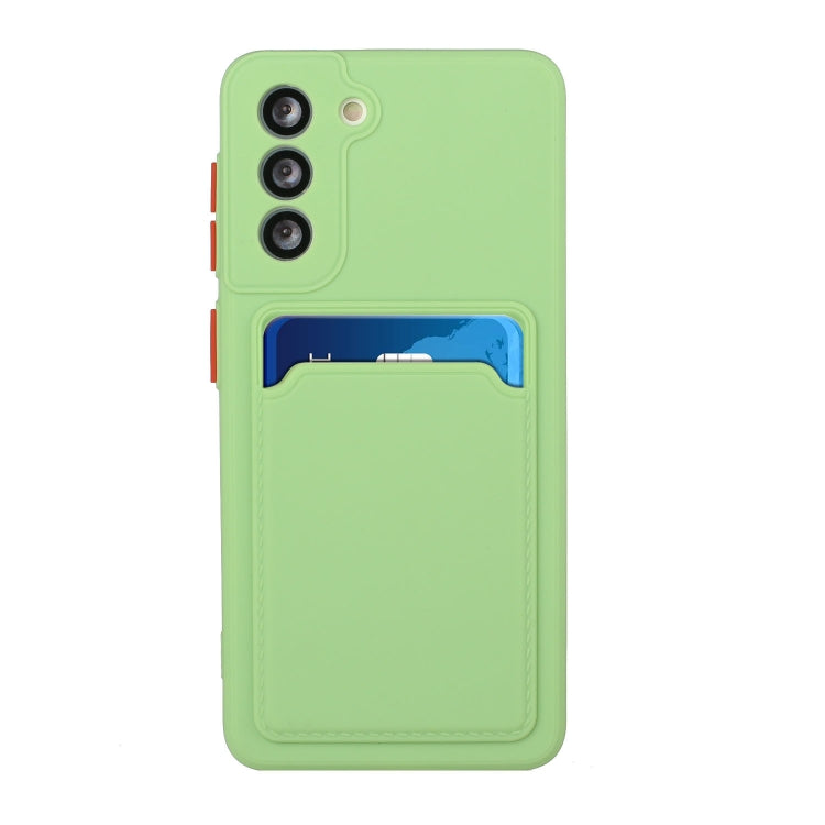 For Samsung Galaxy S24+ / S25+ Card Slot Design Shockproof TPU Phone Case(Matcha Green) - Galaxy S24+ 5G Cases by buy2fix | Online Shopping UK | buy2fix