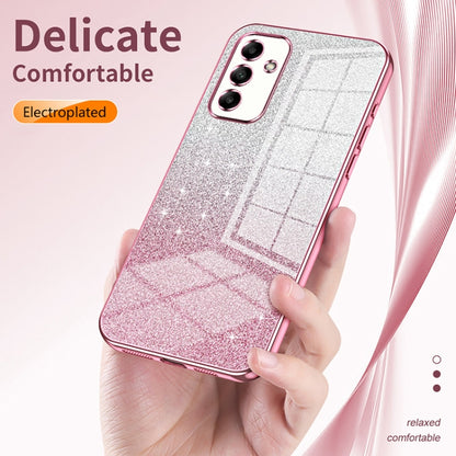 For Samsung Galaxy A05s Gradient Glitter Powder Electroplated Phone Case(Silver) - Galaxy Phone Cases by buy2fix | Online Shopping UK | buy2fix