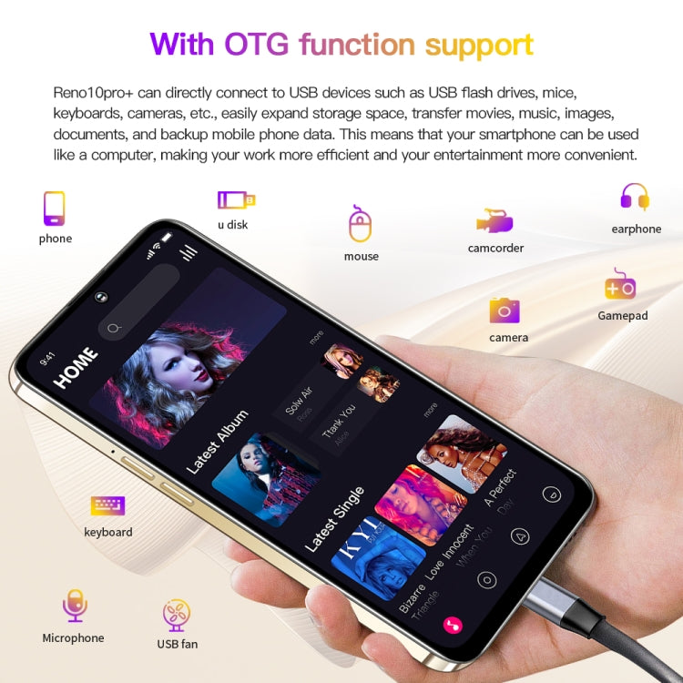 Reno10Pro+ / U22, 3GB+32GB, 6.53 inch Screen, Face Identification, Android 8.1 MTK6737 Quad Core, Network: 4G, OTG, Dual SIM(Purple) -  by buy2fix | Online Shopping UK | buy2fix