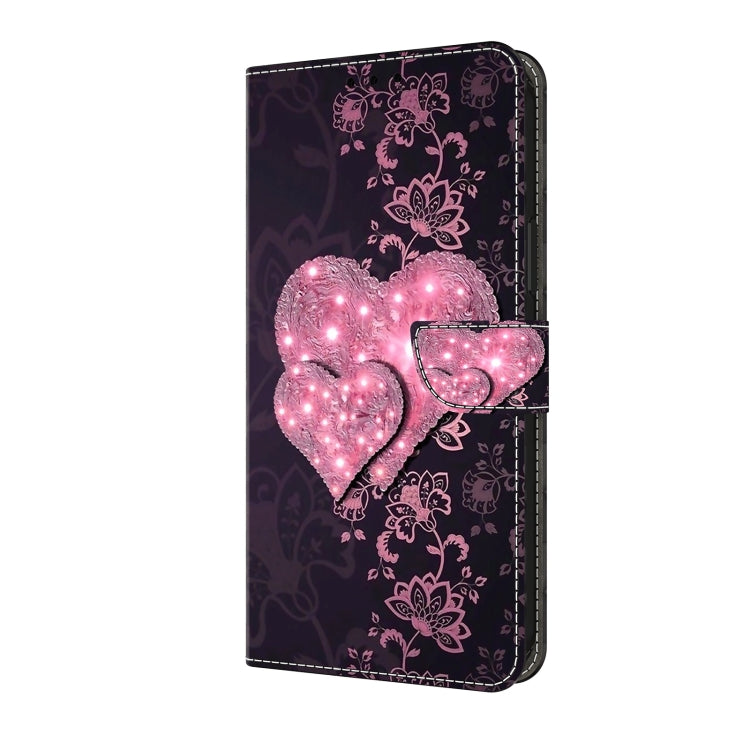 For Samsung Galaxy A35 5G Crystal 3D Shockproof Protective Leather Phone Case(Lace Love) - Galaxy Phone Cases by buy2fix | Online Shopping UK | buy2fix