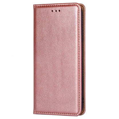 For Xiaomi Redmi Note 13 4G Gloss Oil Solid Color Magnetic Leather Phone Case(Rose Gold) - Note 13 Cases by buy2fix | Online Shopping UK | buy2fix