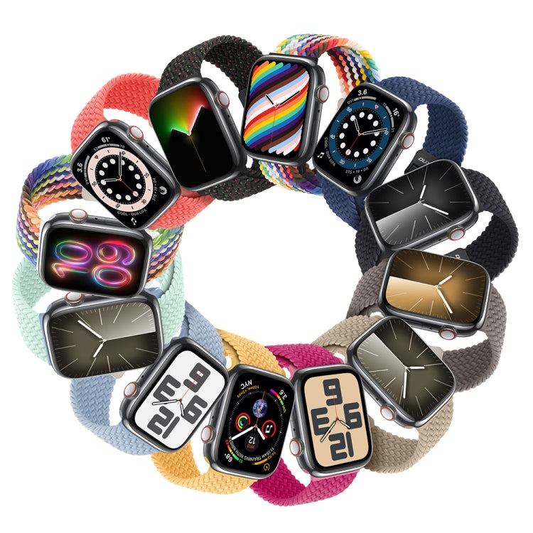 For Apple Watch Series 2 38mm DUX DUCIS Mixture Pro Series Magnetic Buckle Nylon Braid Watch Band(New Rainbow) - Watch Bands by DUX DUCIS | Online Shopping UK | buy2fix