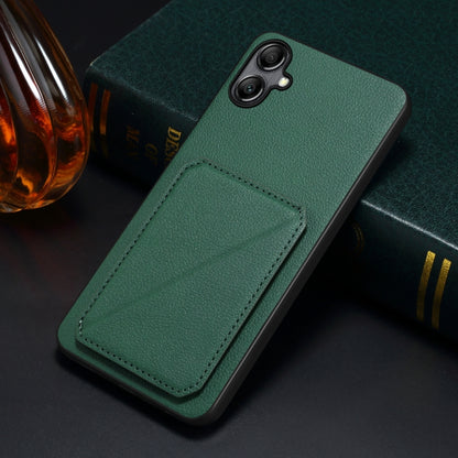 For Samsung Galaxy A51 5G Denior Imitation Calf Leather Back Phone Case with Holder(Green) - Galaxy Phone Cases by Denior | Online Shopping UK | buy2fix