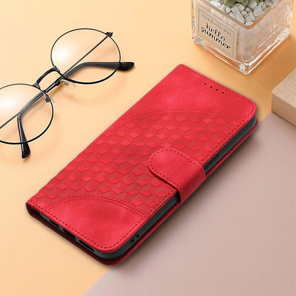 For Xiaomi Redmi K70 YX0060 Elephant Head Embossed Phone Leather Case with Lanyard(Red) - K70 Cases by buy2fix | Online Shopping UK | buy2fix