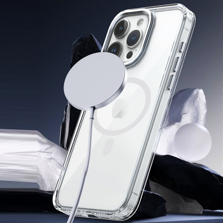 For iPhone 14 Pro MagSafe Magnetic Clear Phone Case(Transparent) - iPhone 14 Pro Cases by buy2fix | Online Shopping UK | buy2fix