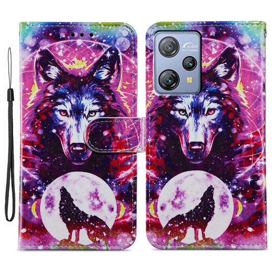 For Blackview A53 Pro Painted Pattern Horizontal Flip Leather Phone Case(Wolf Totem) - More Brand by buy2fix | Online Shopping UK | buy2fix