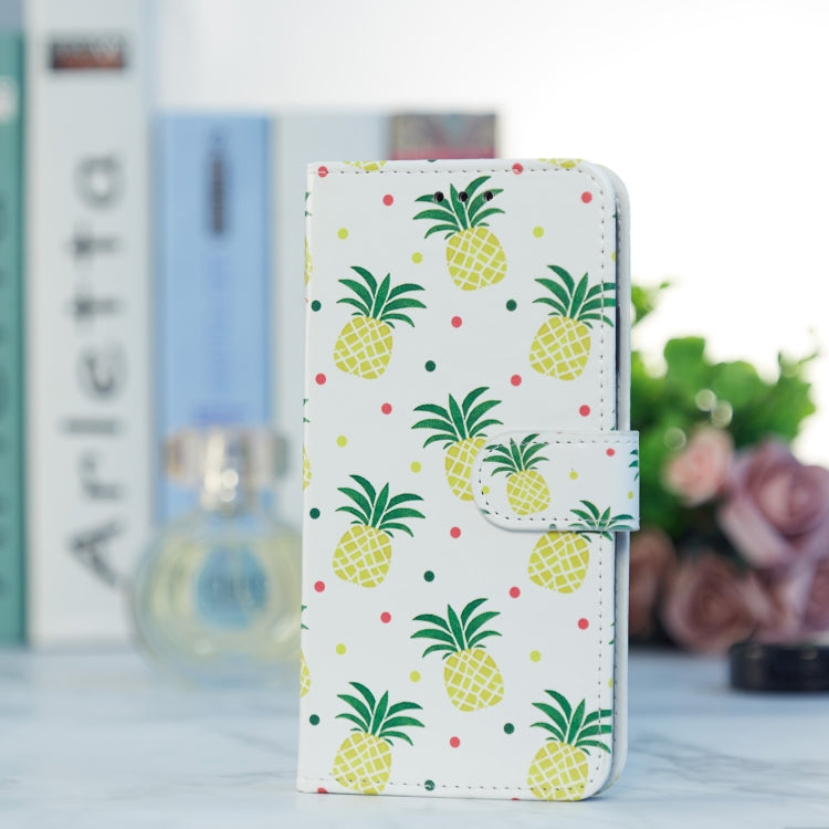 For Blackview A55 Pro Painted Pattern Horizontal Flip Leather Phone Case(Pineapple) - More Brand by buy2fix | Online Shopping UK | buy2fix