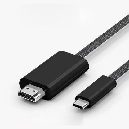4K 30Hz USB-C / Type-C to HDMI HD Adapter Cable, Length: 1.8m(Black) - Cable by buy2fix | Online Shopping UK | buy2fix