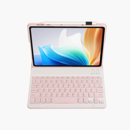 For OnePlus Pad Go / OPPO Pad Air2 / Neo OP14 TPU Ultra-thin Detachable Bluetooth Keyboard Leather Case(Pink) - Others Keyboard by buy2fix | Online Shopping UK | buy2fix