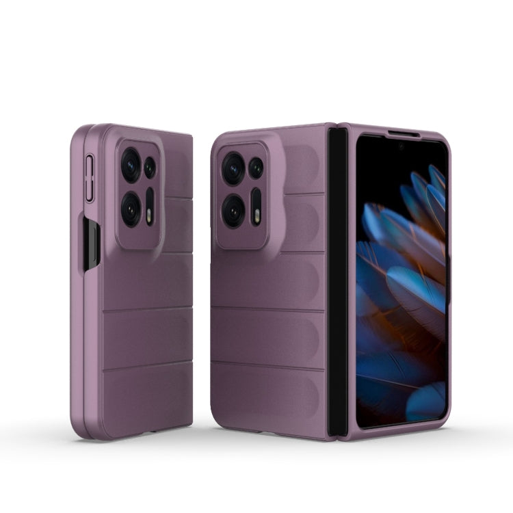 For OPPO Find N2 Magic Shield Fold PC Shockproof Phone Case(Purple) - OPPO Cases by buy2fix | Online Shopping UK | buy2fix