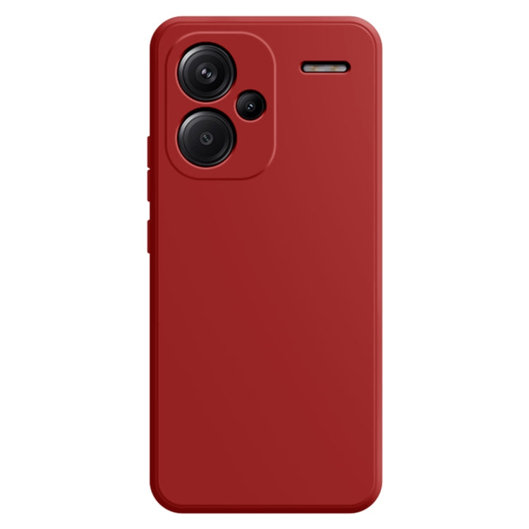 For Xiaomi Redmi Note 13 Pro+ Imitation Liquid Silicone Phone Case(Dark Red) - Note 13 Pro+ Cases by buy2fix | Online Shopping UK | buy2fix