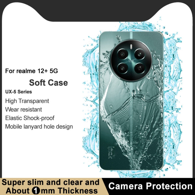 For Realme 12+ 5G / NARZO 70 Pro 5G imak UX-5 Series Transparent Shockproof TPU Protective Case(Transparent) - Realme Cases by imak | Online Shopping UK | buy2fix