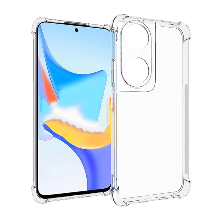 For Honor Play 50 Plus 5G / 8T 5G / X7b 4G Shockproof Non-slip Thickening TPU Phone Case(Transparent) - Honor Cases by buy2fix | Online Shopping UK | buy2fix