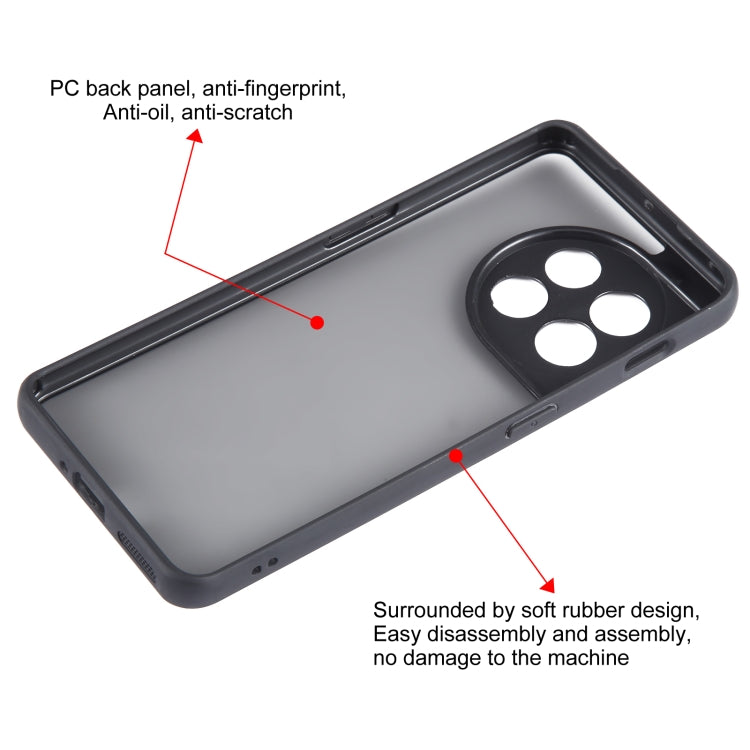 For OnePlus 11 Fine Pore Matte Black TPU + PC Phone Case - OnePlus Cases by buy2fix | Online Shopping UK | buy2fix