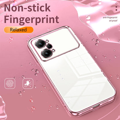 For OPPO K10 Pro Transparent Plating Fine Hole Phone Case(Black) - OPPO Cases by buy2fix | Online Shopping UK | buy2fix