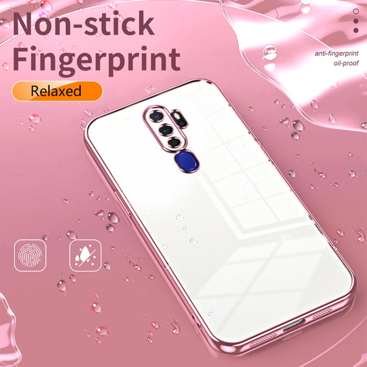 For OPPO A11x / A9 2020 Transparent Plating Fine Hole Phone Case(Silver) - OPPO Cases by buy2fix | Online Shopping UK | buy2fix