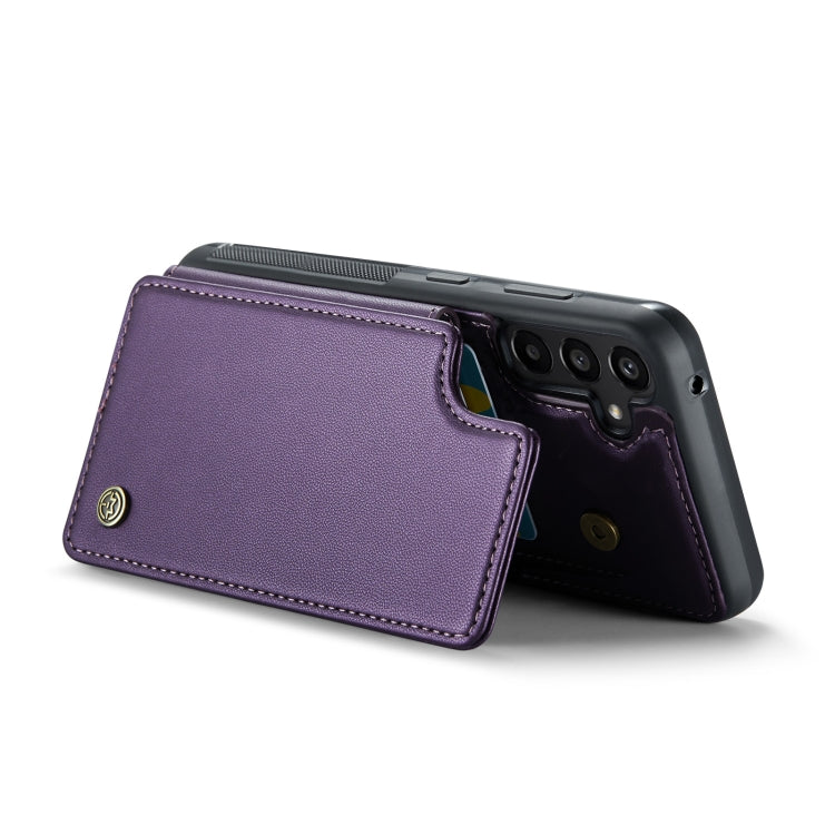 For Samsung Galaxy A55 5G CaseMe C22 PC+TPU Business Style RFID Anti-theft Leather Phone Case(Purple) - Galaxy Phone Cases by CaseMe | Online Shopping UK | buy2fix