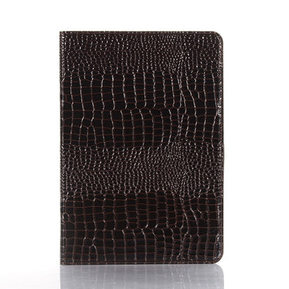 For Samsung Galaxy Tab S9 FE Crocodile Texture Leather Tablet Case(Black) - Galaxy Tab S9 FE by buy2fix | Online Shopping UK | buy2fix