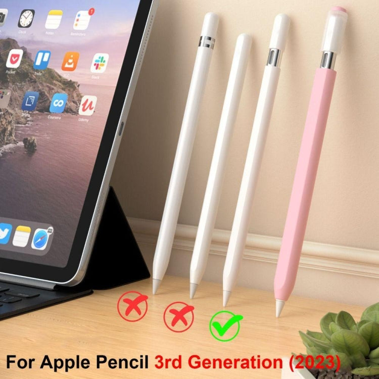 For Apple Pencil (USB-C) Jelly Silicone Stylus Pen Protective Cover(Yellow) - Pencil Accessories by buy2fix | Online Shopping UK | buy2fix