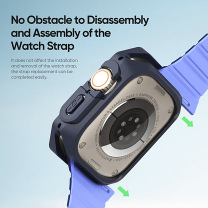 For Apple Watch Ultra 2 49mm / Ultra 49mm DUX DUCIS Tamo Series Hollow PC + TPU Watch Protective Case(Transparent Midnight) - Watch Cases by DUX DUCIS | Online Shopping UK | buy2fix