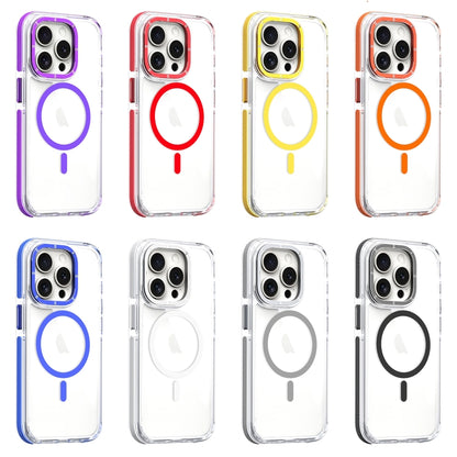 For iPhone 15 Dual-Color Clear Acrylic Hybrid TPU MagSafe Phone Case(Transparent) - iPhone 15 Cases by buy2fix | Online Shopping UK | buy2fix