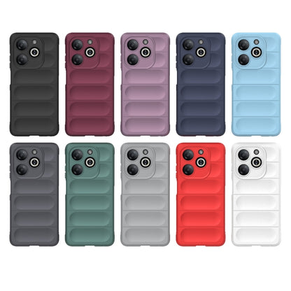 For Infinix Smart 8 Magic Shield TPU + Flannel Phone Case(Purple) - Infinix Cases by buy2fix | Online Shopping UK | buy2fix