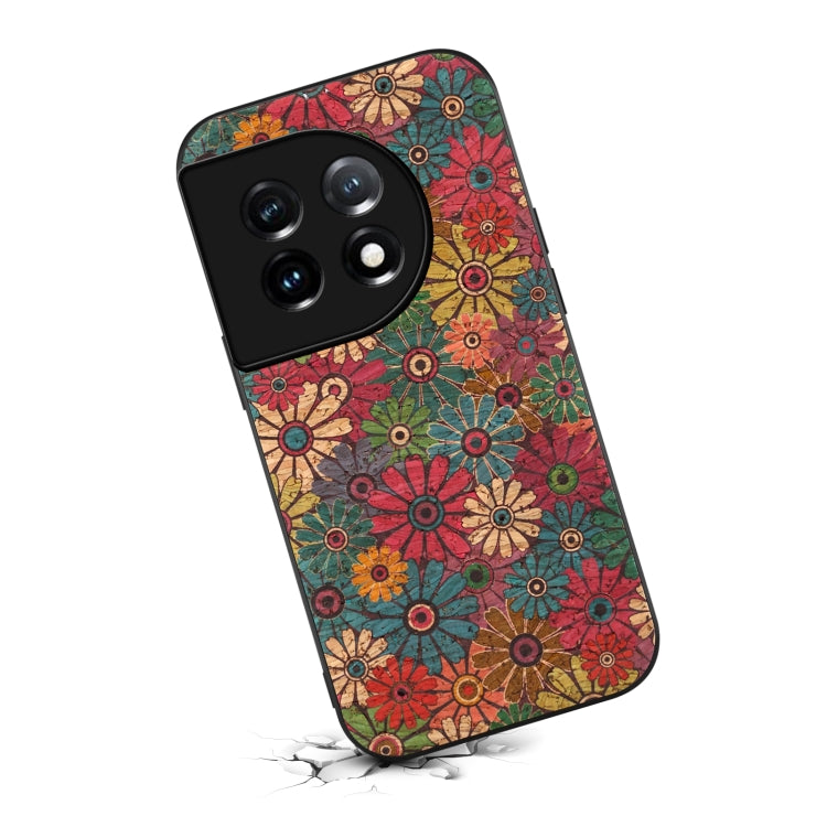 For OnePlus 11 Four Seasons Flower Language Series TPU Phone Case(Spring Green) - OnePlus Cases by buy2fix | Online Shopping UK | buy2fix