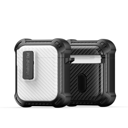 For AirPods 2 / 1 DUX DUCIS PECI Series Earbuds Box Protective Case(White) - For AirPods 1/2 by DUX DUCIS | Online Shopping UK | buy2fix