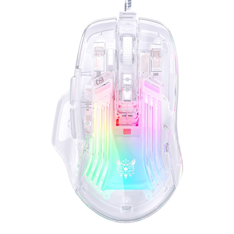 ONIKUMA CW923 RGB Lighting Wired Mouse(Transparent) - Wired Mice by ONIKUMA | Online Shopping UK | buy2fix