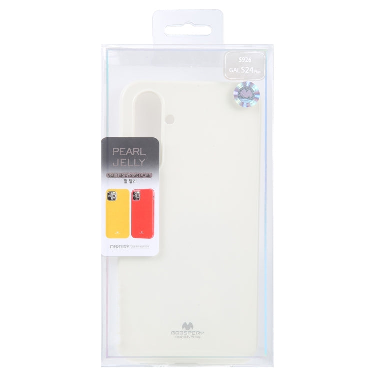 For Samsung Galaxy S24+ 5G GOOSPERY PEARL JELLY Shockproof TPU Phone Case(White) - Galaxy S24+ 5G Cases by GOOSPERY | Online Shopping UK | buy2fix