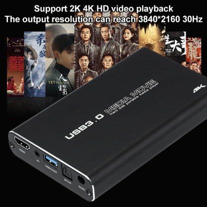 MP2506P 4K 30Hz HD Media Player, Support Auto Loop Play Videos & Photos & Music(EU Plug) - Multimedia Player by buy2fix | Online Shopping UK | buy2fix