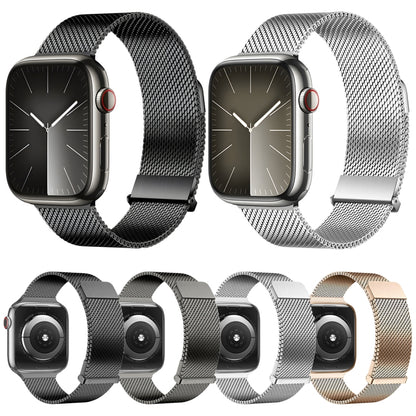 For Apple Watch Series 9 45mm DUX DUCIS Milanese Pro Series Stainless Steel Watch Band(Silver) - Watch Bands by DUX DUCIS | Online Shopping UK | buy2fix