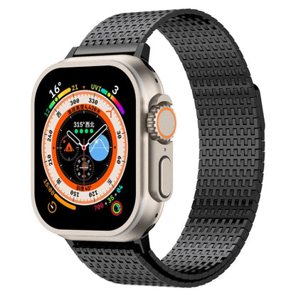 For Apple Watch Series 4 40mm Milanese Loop Magnetic Clasp Stainless Steel Watch Band(Black) - Watch Bands by buy2fix | Online Shopping UK | buy2fix