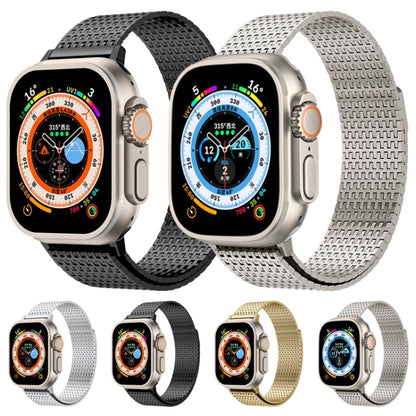 For Apple Watch Series 2 42mm Milanese Loop Magnetic Clasp Stainless Steel Watch Band(Gold) - Watch Bands by buy2fix | Online Shopping UK | buy2fix