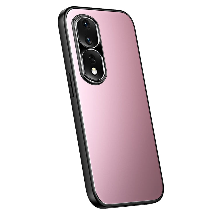 For Honor 80 R-JUST RJ-61 Electroplating Frosted TPU + PC Phone Case(Pink) - Honor Cases by R-JUST | Online Shopping UK | buy2fix