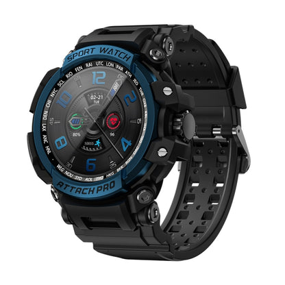 LOKMAT ATTACK Pro 1.32 inch BT5.1 Smart Sport Watch, Support Bluetooth Call / Sleep / Blood Oxygen / Heart Rate / Blood Pressure Health Monitor(Blue) - Smart Watches by Lokmat | Online Shopping UK | buy2fix