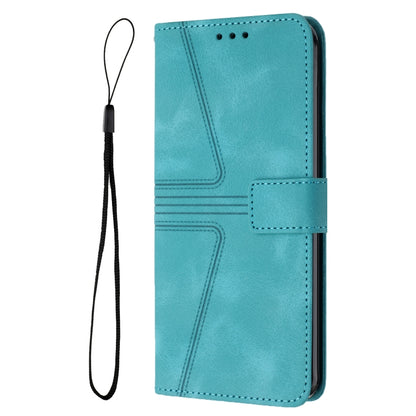 For iPhone 16 Pro Max Triangle Solid Color Leather Phone Case(Green) - iPhone 16 Pro Max Cases by buy2fix | Online Shopping UK | buy2fix