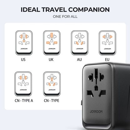 JOYROOM JR-TCW01 17W Universal Travel Adapter(Black) - USB Charger by JOYROOM | Online Shopping UK | buy2fix