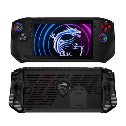 For MSI Claw TPU Game Console Protective Case with Stand(Black) - Accessories by buy2fix | Online Shopping UK | buy2fix