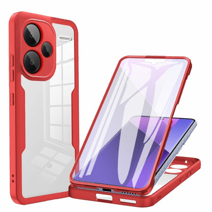 For Xiaomi Redmi Note 13 Pro+ 5G Acrylic + TPU 360 Degrees Full Coverage Phone Case(Red) - Note 13 Pro+ Cases by buy2fix | Online Shopping UK | buy2fix