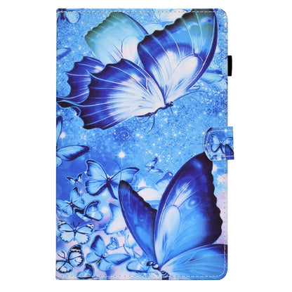 For Lenovo Tab M11 / Xiaoxin Pad 11 2024 Colored Drawing Sewing Pen Slot Leather Tablet Case(Butterflies) - Lenovo by buy2fix | Online Shopping UK | buy2fix