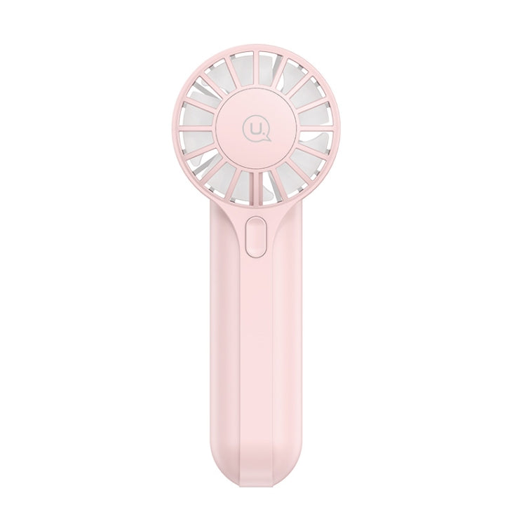 USAMS ZB288 Portable Type-C Rechargeable High Speed Handheld Mini Fan(Pink) - Electric Fans by USAMS | Online Shopping UK | buy2fix