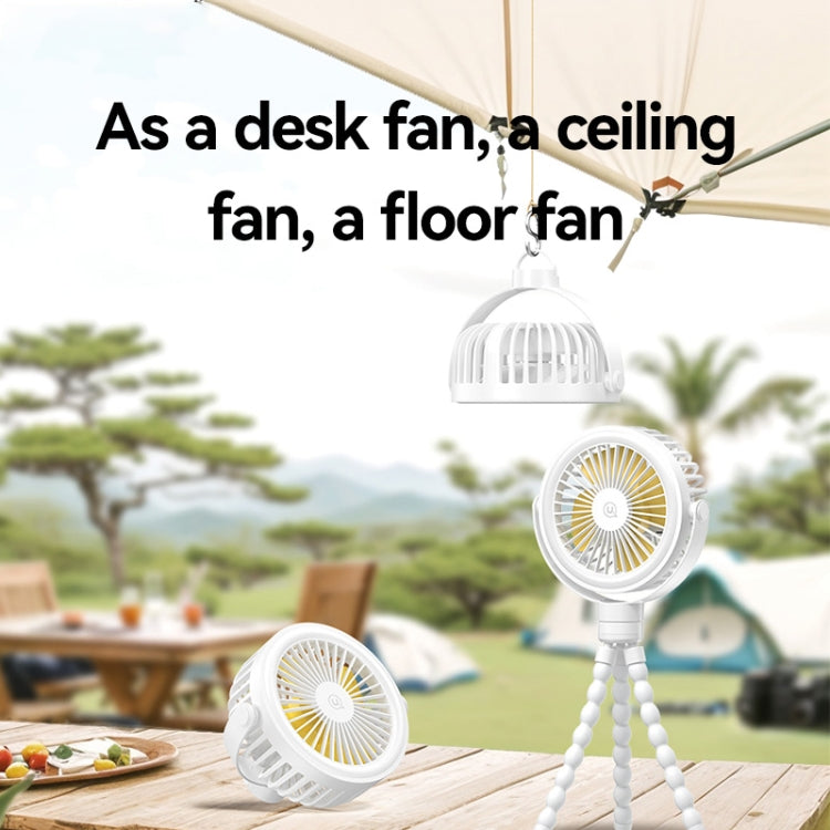 USAMS ZB289 Stroller Fan Type-C Portable Octopus Mini Fan(White) - Electric Fans by USAMS | Online Shopping UK | buy2fix