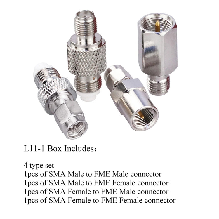 4 in 1 SMA to FME Adapter Set - Connectors by buy2fix | Online Shopping UK | buy2fix