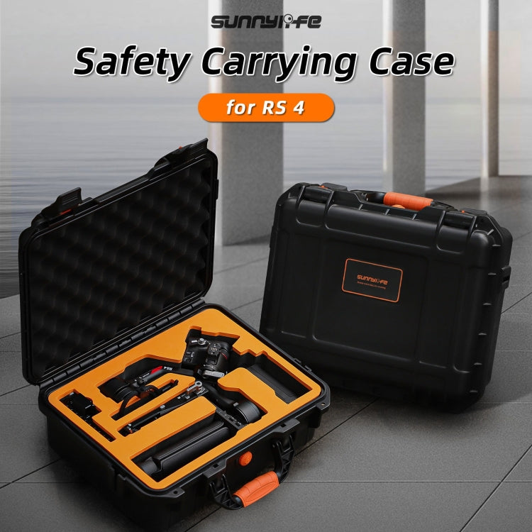For DJI RS 4 Sunnylife Safety Carrying Case Waterproof Hard Case Box(Black) - Backpacks & Bags by Sunnylife | Online Shopping UK | buy2fix