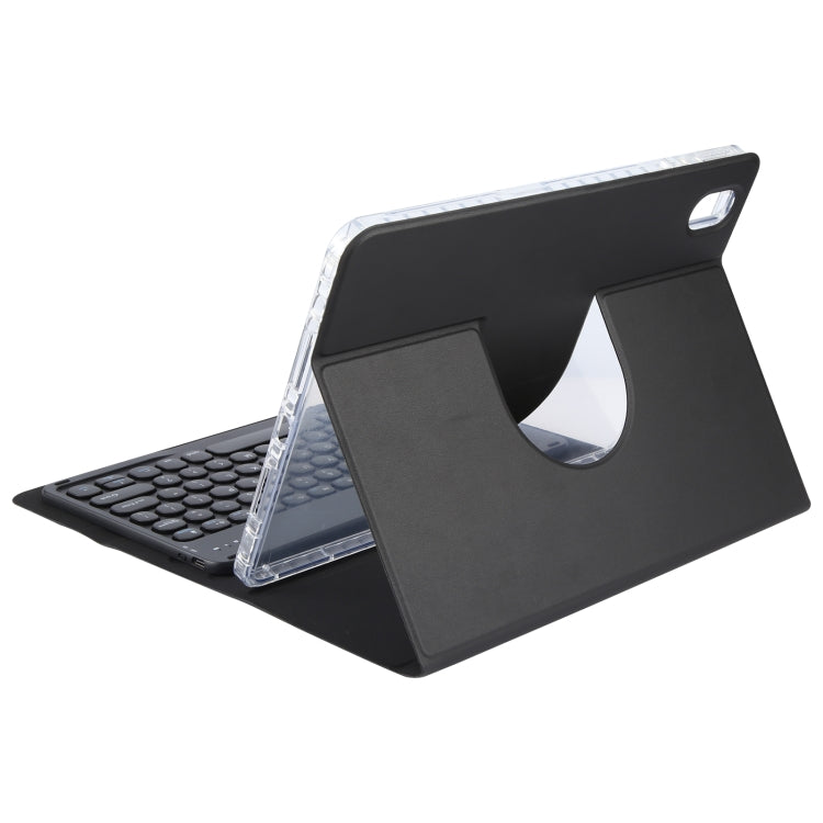 For Huawei MatePad Pro 11 2024 / 2022 Round Button Bluetooth Keyboard Rotatable Holder Leather Case(Black) - Huawei Keyboard by buy2fix | Online Shopping UK | buy2fix