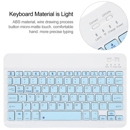 For Huawei MatePad Pro 11 2024 / 2022 Square Button Bluetooth Keyboard Rotatable Holder Leather Case(Sky Blue) - Huawei Keyboard by buy2fix | Online Shopping UK | buy2fix
