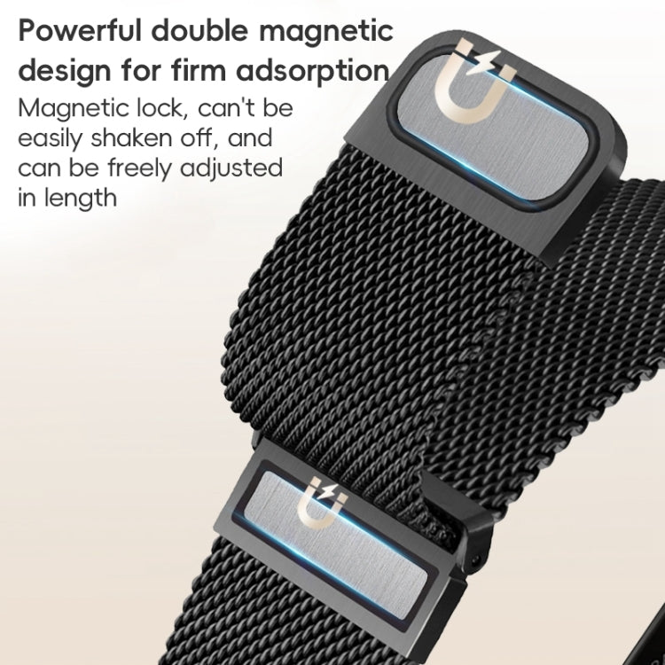 For Apple Watch Series 4 44mm ZGA Milanese Magnetic Metal Watch Band(Silver) - Watch Bands by ZGA | Online Shopping UK | buy2fix