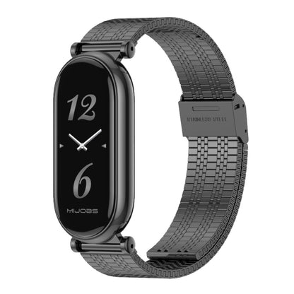 For Xiaomi Mi Band 8 / 9 / 9 NFC Mijobs GT4 Metal Watch Band(Black) - Watch Bands by MIJOBS | Online Shopping UK | buy2fix